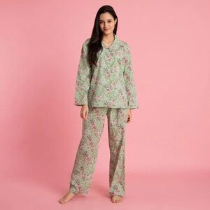 Mahogany Cotton Print Pajamas :: Neville